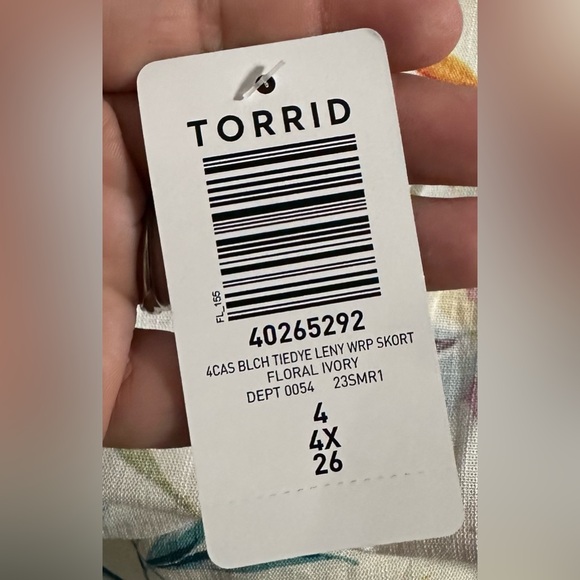 NWT Torrid Textured Heather Wrap Skort Size 4X Multicolor - Picture 10 of 11